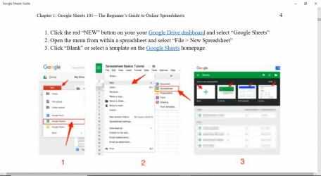 Captura de Pantalla 1 Google Sheets Guides windows
