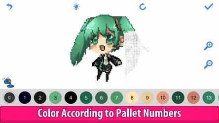 Screenshot 10 Anime Manga Pixel Art Color by Number - Sandbox Coloring windows