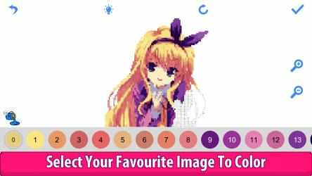 Capture 13 Anime Manga Pixel Art Color by Number - Sandbox Coloring windows