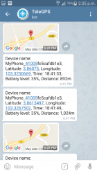 Captura de Pantalla 7 GPS To Telegram Locator (FREE) android