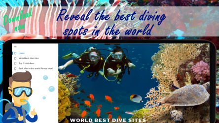 Screenshot 2 Scuba diving - Best diving sites in the world windows
