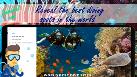 Screenshot 1 Scuba diving - Best diving sites in the world windows