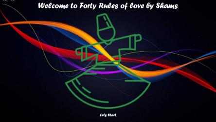 Captura de Pantalla 1 40 Rules of Love by Shams windows
