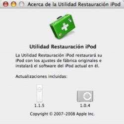 Captura de Pantalla 1 iPod Reset Utility for Mac mac