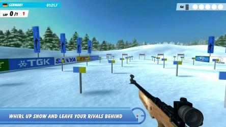 Captura 2 Ski Drive - Biatlon, Juego de Deportes: Simulador de carreras de heroes en un rally drift con disparos y armas windows