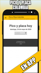 Captura de Pantalla 2 Pico y placa Colombia android