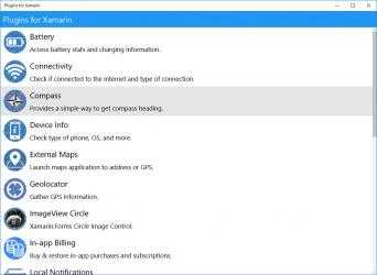 Screenshot 1 Plugins for Xamarin windows