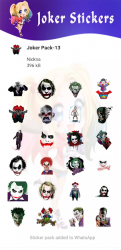 Captura de Pantalla 12 Joker Stickers for WhatsApp 2021- WAStickersApp android