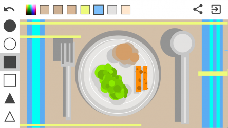 Screenshot 4 Dibuja con Figuras - Pinta, colorea con geometría android