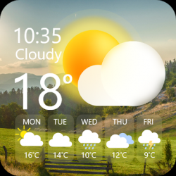 Screenshot 1 Widget de súper clima - Pronóstico del tiempo Pro android