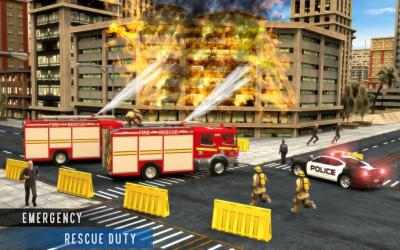 Imágen 4 Real Bombero Camión: Emergencia Rescate Héroes android