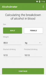 Captura 2 Alcohol Check - BAC Calculator android
