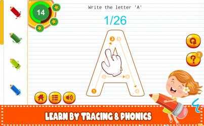 Imágen 2 ABC DRAW for Kids : Drawing & Spelling! Alphabet Tracing Preschool windows