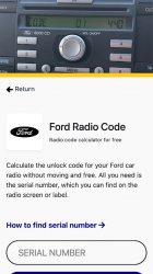 Screenshot 3 Honda radio code generator android