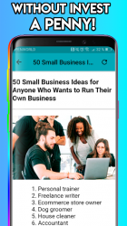 Captura de Pantalla 4 Small Business Ideas: The Most Profitable Ideas android
