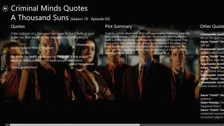 Screenshot 13 Criminal Minds Quotes windows