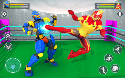 Captura de Pantalla 3 US Real Robot Fighting: Steel Ring Wrestling Games android