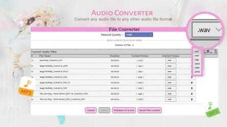 Captura de Pantalla 6 Audio Converter (MP3, AAC, WMA, OPUS) - All Formats Media Converter windows
