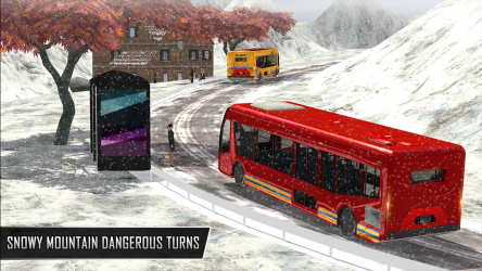 Capture 7 Snow Mountain Bus Driver - City Winter Driving Fun windows