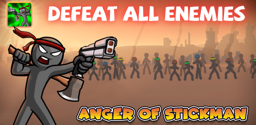 Screenshot 2 Anger of Stickman : Stick Fight - Zombie Games android