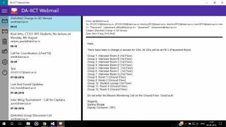 Captura 2 DA-IICT Webmail windows
