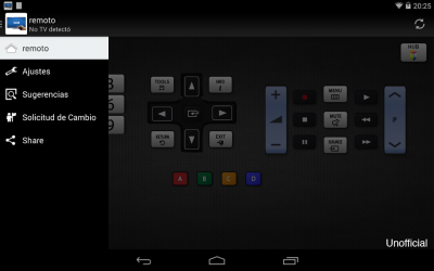 Capture 9 Remoto para televisor Samsung android