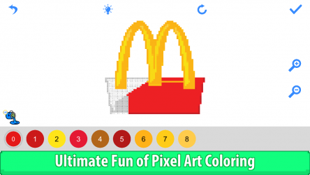 Captura de Pantalla 3 Logo Color by Number - Pixel Art, Sandbox Coloring Book windows