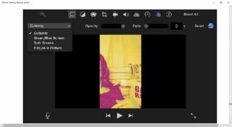 Capture 3 iMovie Getting Started Guide windows