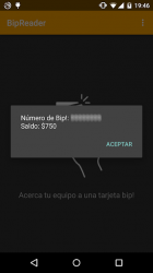 Screenshot 3 BipReader - Saldo Tarjeta Bip vía NFC android