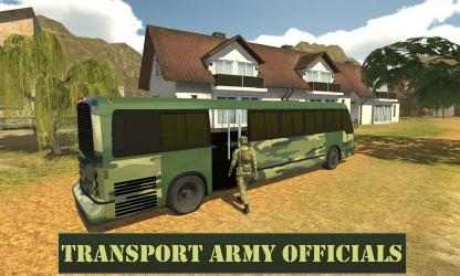 Screenshot 3 Army Transport Bus Driver 3D - Military Staff Duty windows