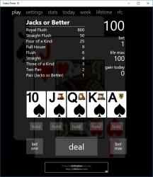 Screenshot 1 Video Poker 10 windows