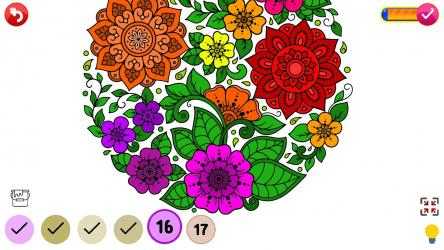 Image 2 Mandala Color by Number Book - Glitter Paint Pages windows