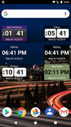 Capture 4 World Clock Widget android