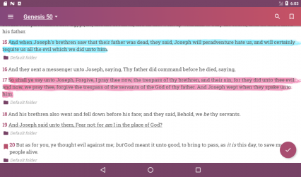 Screenshot 9 King James Bible KJV app android