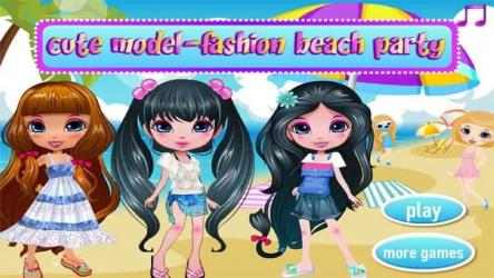 Screenshot 1 Cute Model - Fashion Beach Party windows