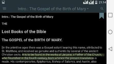 Screenshot 10 Lost Books of the Bible (Forgotten Bible Books) android
