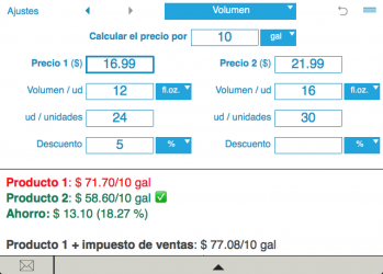 Screenshot 3 Unit Price Comparison windows