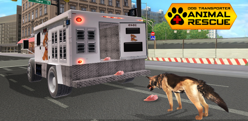 Screenshot 2 Ciudad animal transporte camión rescate perro android
