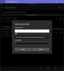 Screenshot 12 UTorrent Remote UI windows