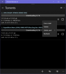 Capture 10 UTorrent Remote UI windows