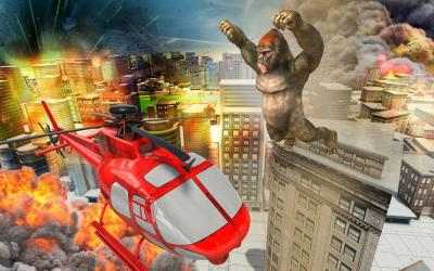 Capture 10 Monster Dinosaur Rampage: Angry King Kong Games android