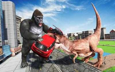 Capture 3 Monster Dinosaur Rampage: Angry King Kong Games android