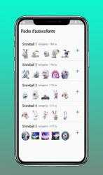 Captura 6 Sticker Snowball Rabbit WAStickerApps android