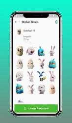 Screenshot 12 Sticker Snowball Rabbit WAStickerApps android