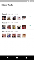 Captura de Pantalla 4 Stickers KPOP - WAStickerApps KoreanPop android