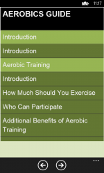 Captura 2 Aerobic Exercise Workout Guide-  Book for beginner windows