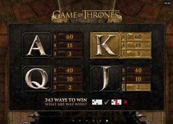 Image 13 Game of Thrones Free Casino Slot Machine windows