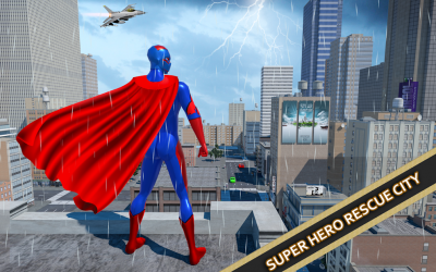 Captura 3 Flying Superhero Robot Rescue: flying Robot Hero android