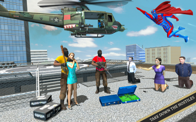 Screenshot 4 Flying Superhero Robot Rescue: flying Robot Hero android
