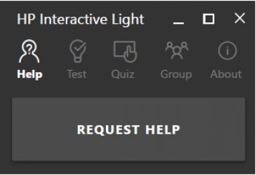 Capture 1 HP Interactive Light windows